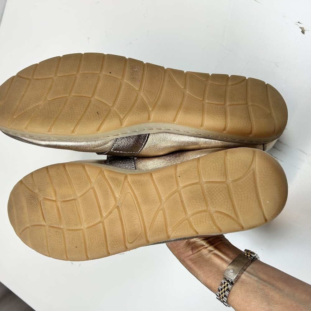 B.O.C. Mary Jane Whimsy Kawaii Gold Metallic Women's Sz 9.5M Comfort Flats Shiny - Picture 7 of 10